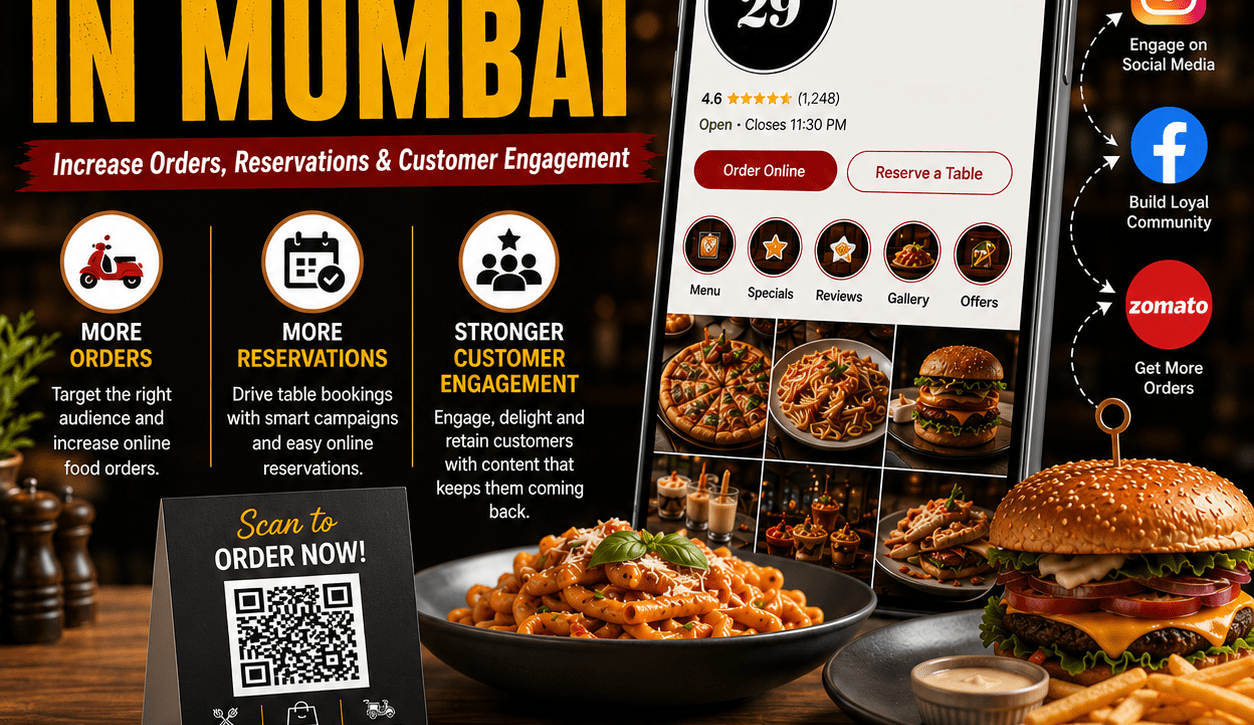 Digital Marketing Services for Restaurants in Mumbai Increase Orders, Reservations & Customer Engagement by tsh.media