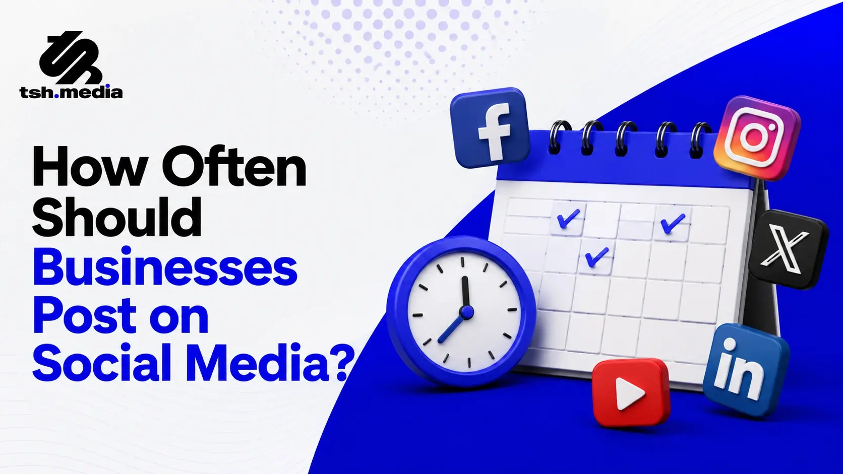 Social Media Icons and time Showing when to post